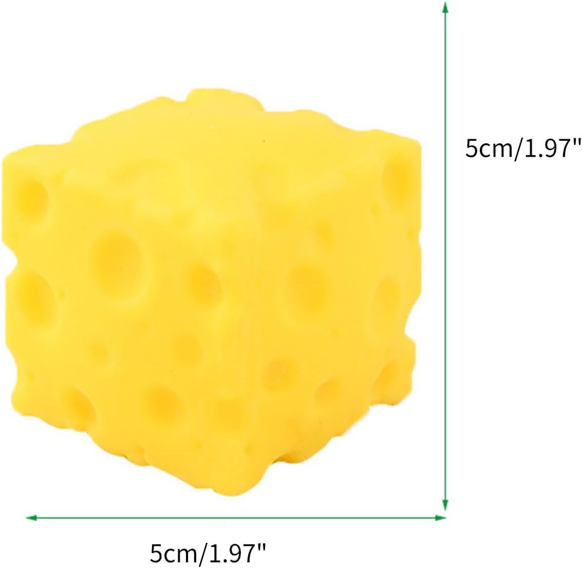 ?Yellow Cheese Squeeze Toy.Soft Novelty Toy. Rebounding Sensory.Help for Relax.Focus. Sensory Cheese for & Adults. Food Theme Cheese Cubes Squishy Toys.Stress Balls for Adults (?Yellow 1) - Image 3