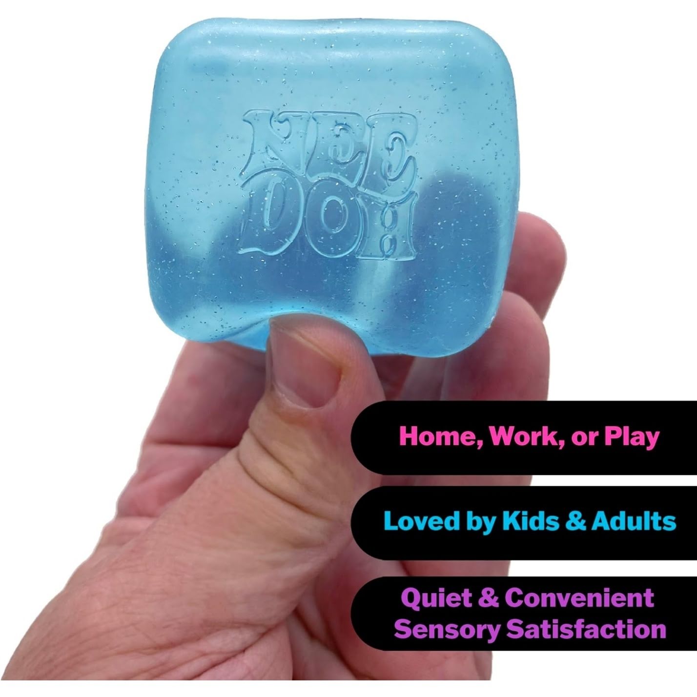 NeeDoh Nice Cube – Solid Squish – Pink - Image 3
