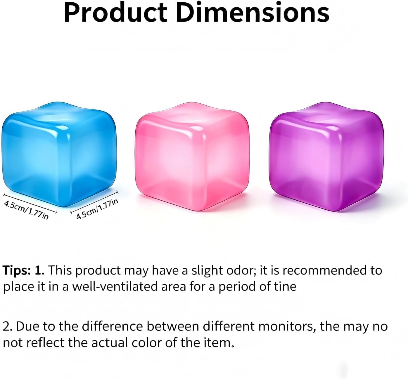 Premium Big Block Cube ?C Sensory Toy with a Super Solid Squish Nice Square Shape Anxiety Sensory Squishy Fidget Toy Ice Cube Slow Rise (Blue) - Image 7