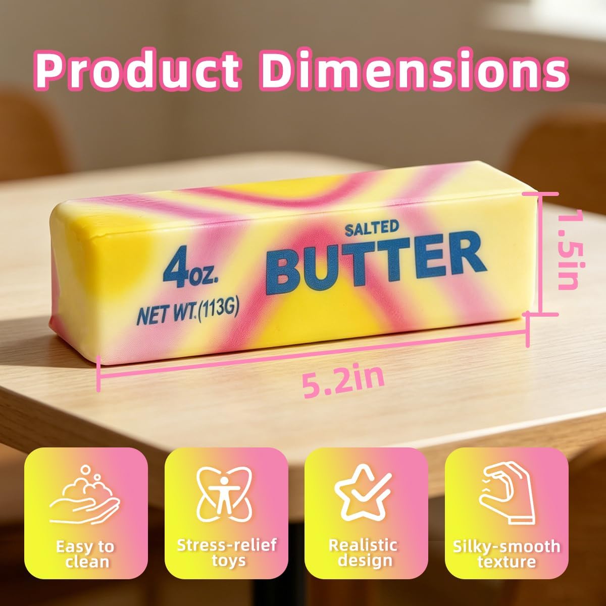 2 Pcs New Rainbow Butter Squishy Sticks. Swirling Fluid Pattern Squeeze Fidget Toys. Soft Sensory Anxiety Relief Toys. Pocket-Size Desk Toys for Home. Office. and Travel - Image 3