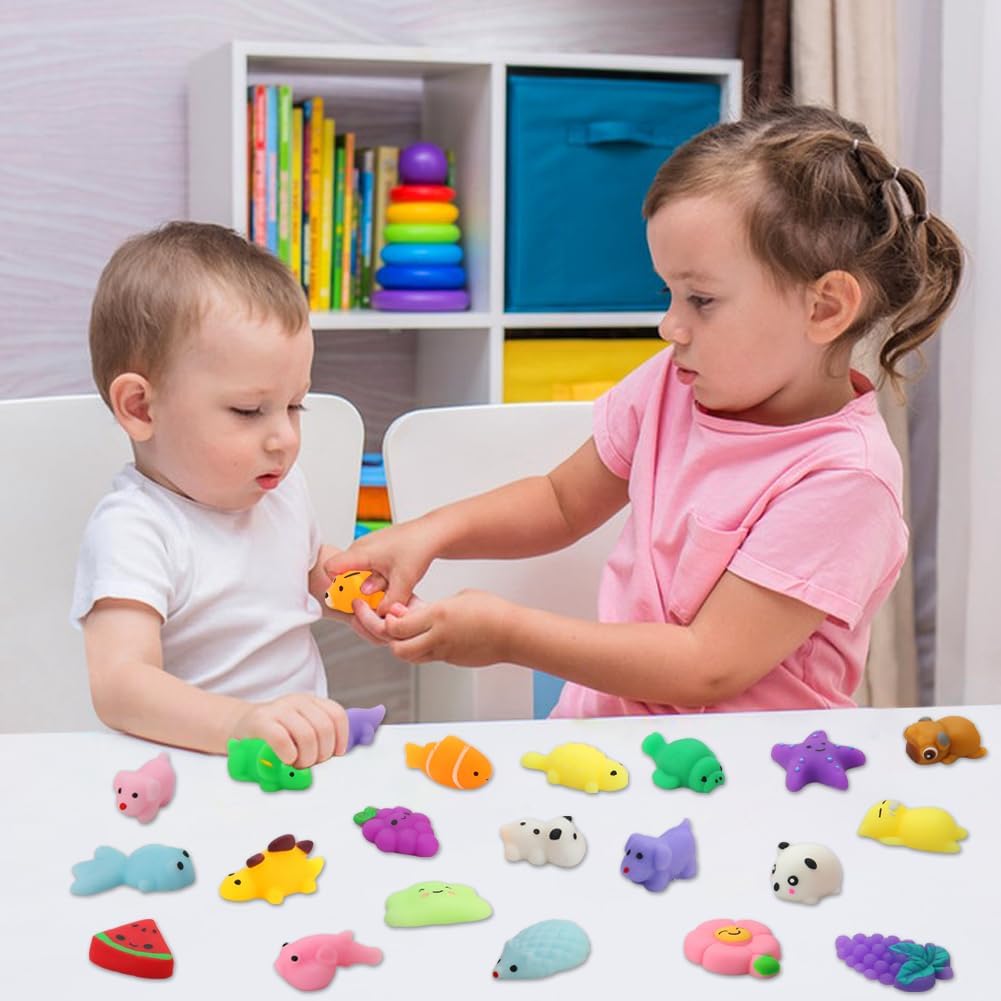 30 Pack Squishy Toys. Kawaii Squishies Party Favors for Kids 4-8 8-12 Treasure Box Toys for Classroom Birthday Xmas Gifts Goodie Bag Mini Animals Mochi Squishy Stress Relief Sensory Toys Random - Image 6