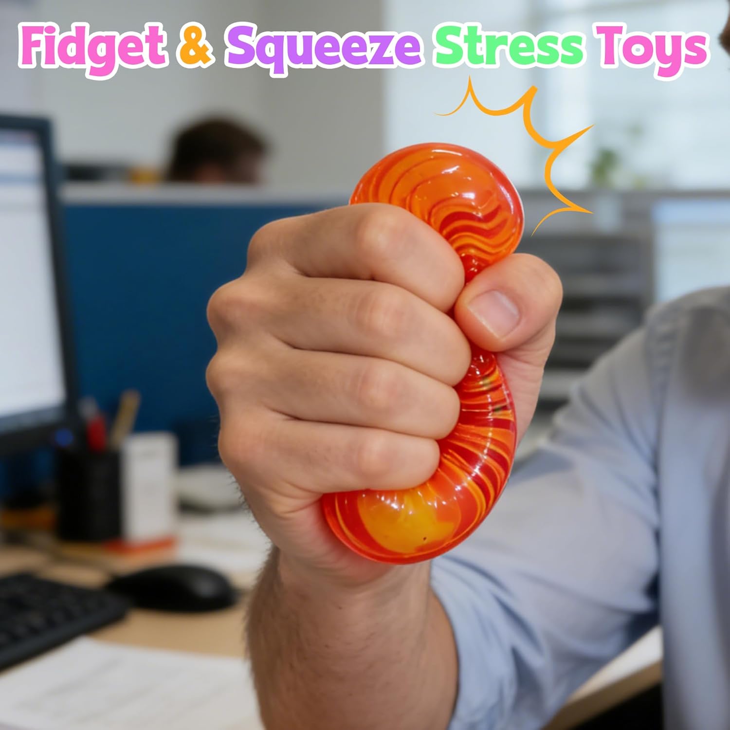 4 Pcs Stress Cube Squishies Fidget Toys. Ice Cube Shape Squeeze Toys. Slow Rise Stress Balls Sensory Toy for Kids Adults with Autism. Stress Relief Classroom Prize. Easter Basket Stuffers - Image 5