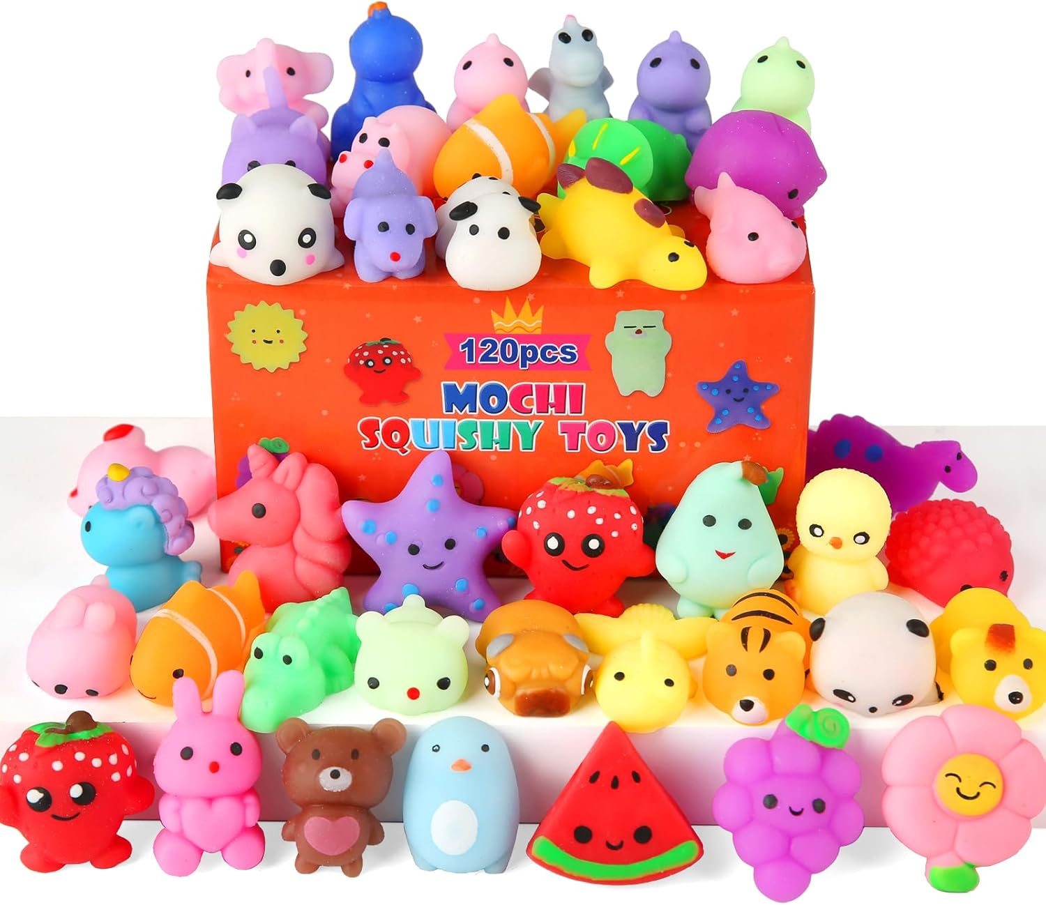 30 Pack Squishy Toys. Kawaii Squishies Party Favors for Kids 4-8 8-12 Treasure Box Toys for Classroom Birthday Xmas Gifts Goodie Bag Mini Animals Mochi Squishy Stress Relief Sensory Toys Random