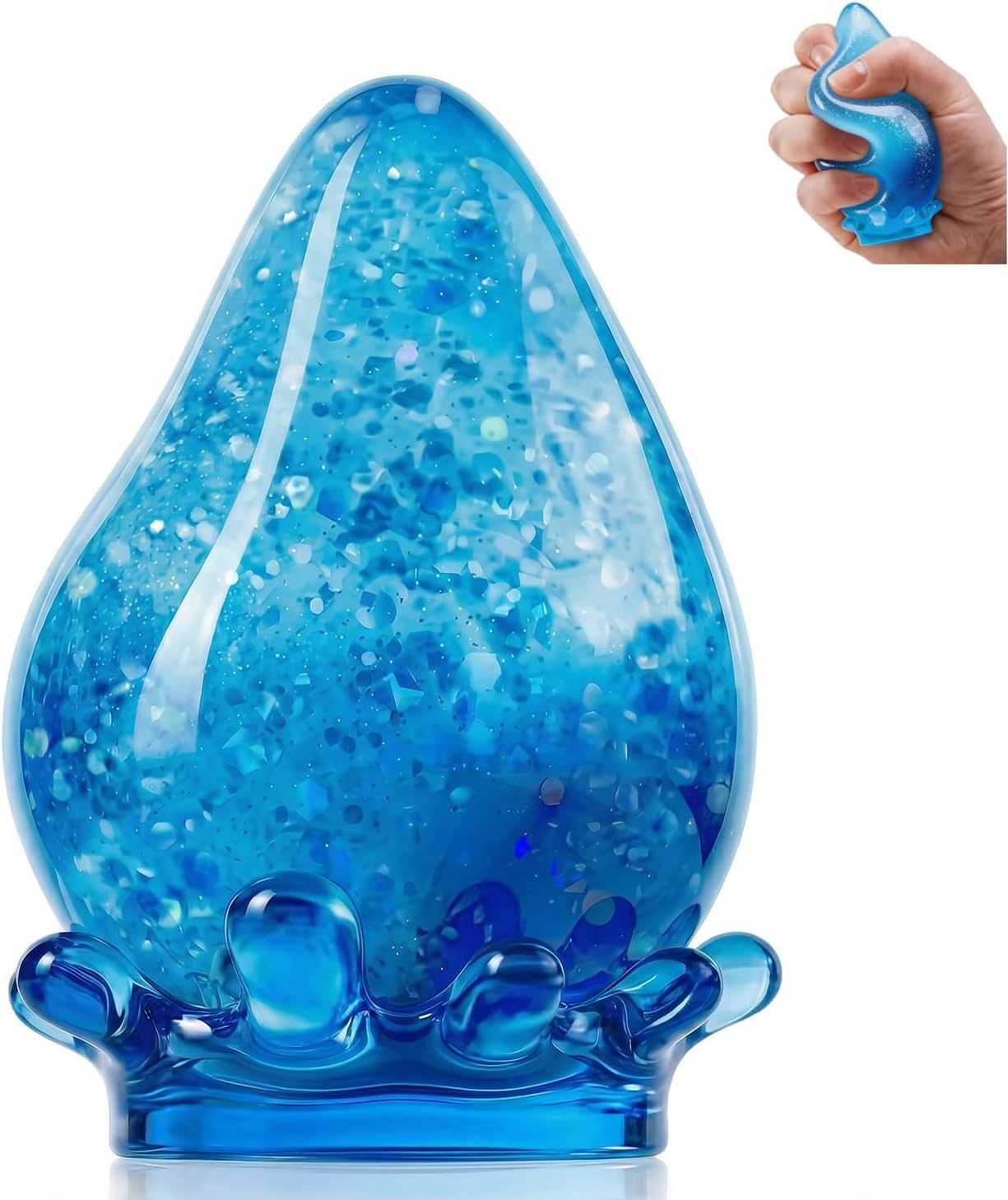 Water Drop Squeeze Squishies. Dream Squishy Drop Squishy Stress Ball. Soft Fidget Stress Ball. 2026 New Slow Rise Relief Fidget Sensory for Anxiety Stress Easter Party Favors (Blue)