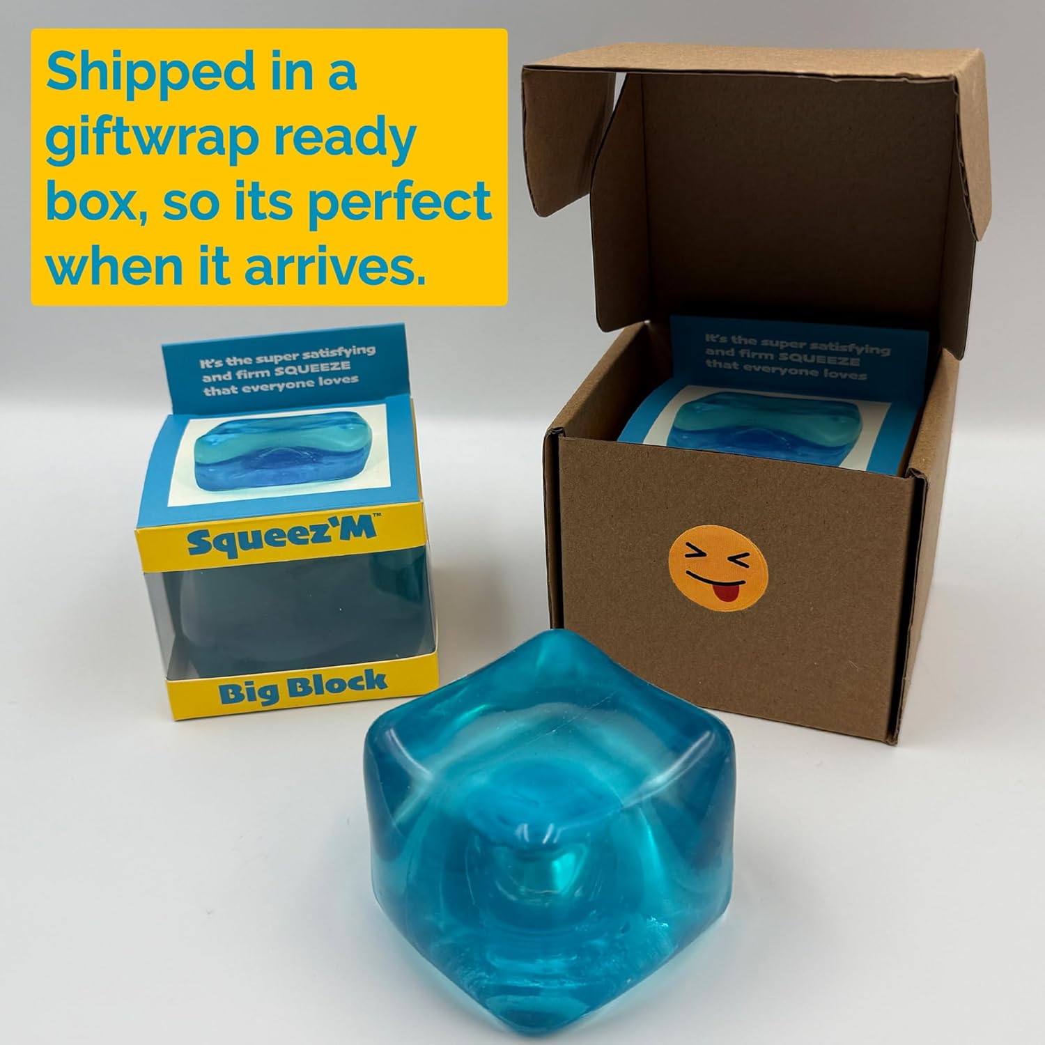 Premium Big Block Squeez'M Cube ?C 35% Larger Than The Standard Squishy Cube. Toy for Kids & Adults - Sensory Fidget for Stress Relief. Focus & Play ?C Colorful. Durable. Gift-Ready ?C ASTM Certified 3+ - Image 6