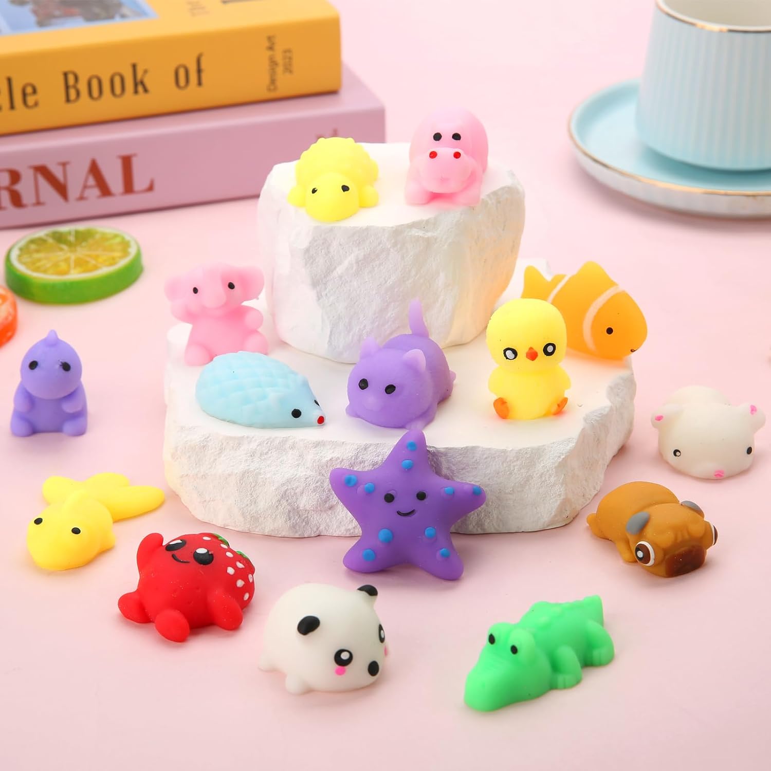 30 Pack Squishy Toys. Kawaii Squishies Party Favors for Kids 4-8 8-12 Treasure Box Toys for Classroom Birthday Xmas Gifts Goodie Bag Mini Animals Mochi Squishy Stress Relief Sensory Toys Random - Image 3