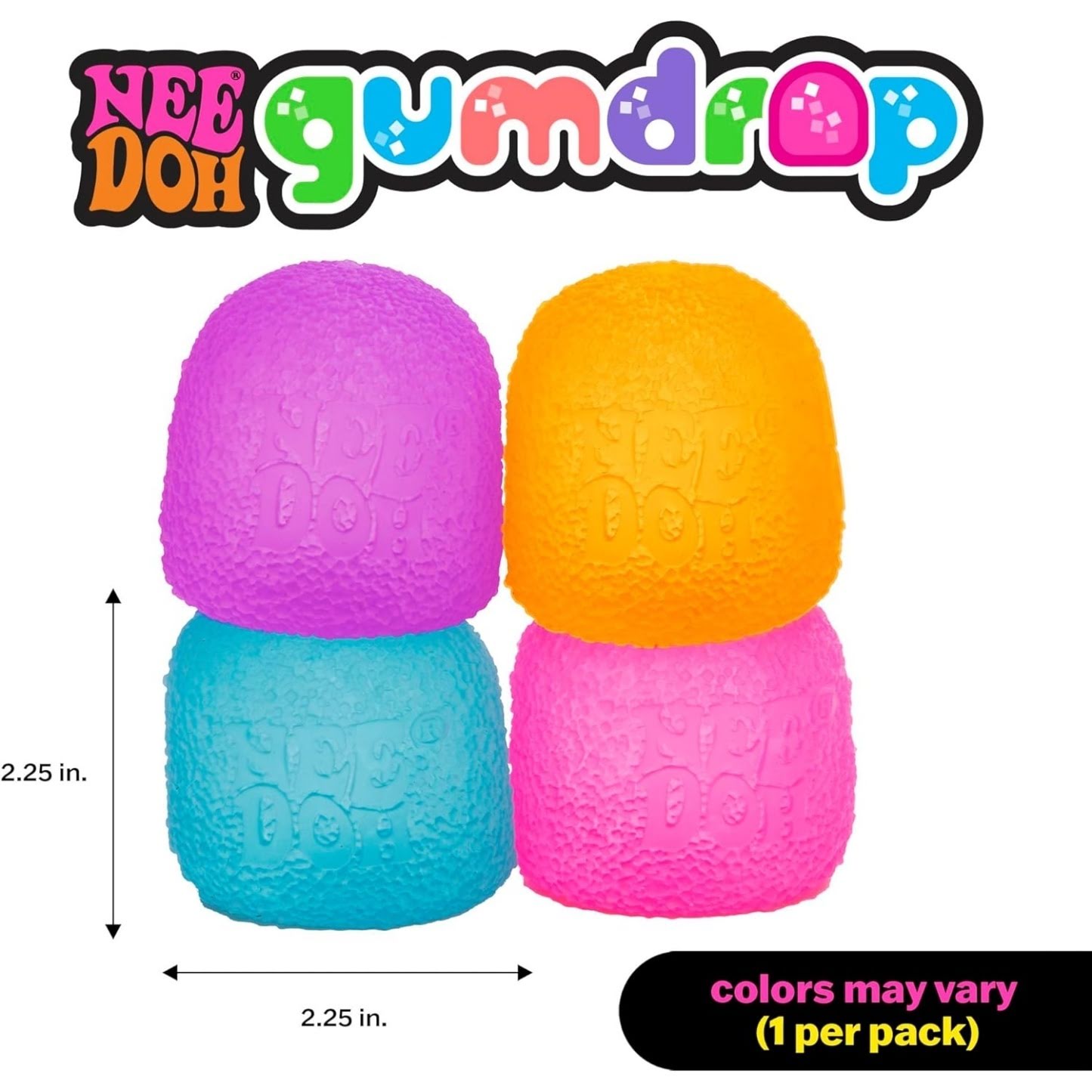 NeeDoh Gumdrop – Textured Sensory Toy – 2.5″ - Image 6