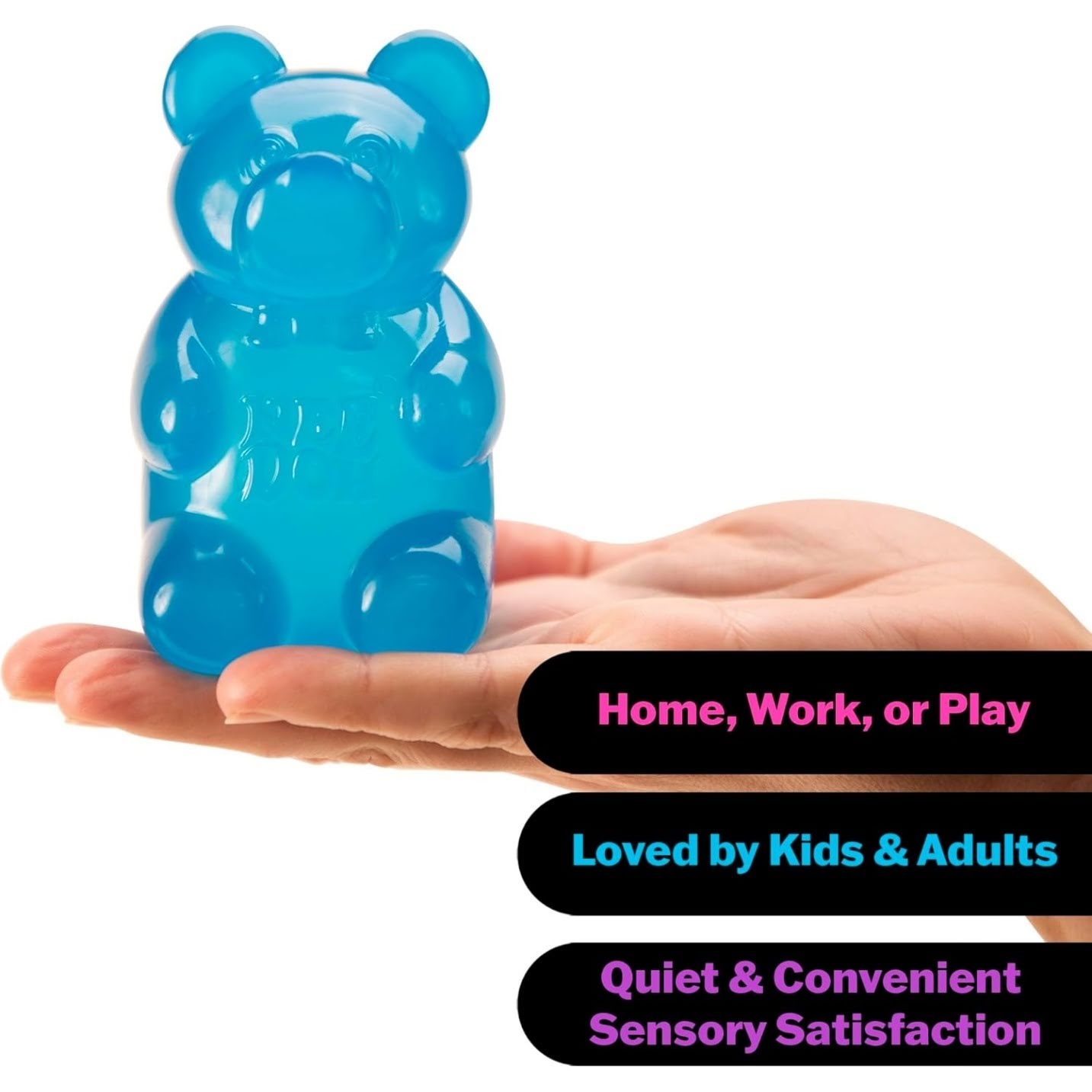 NeeDoh Gummy Bear – Jelly Sensory Toy – 3.5″ - Image 4